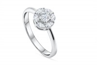 0.70ct. Diamond Engagement Ring in 18K Gold