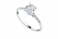 1.07ct. Diamond Solitaire Engagement Ring in 18K Gold